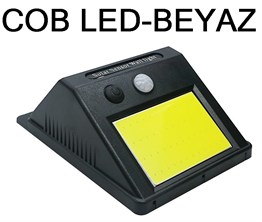 COB LED PIR+CDR+DİM Sensörlü 48 LED Solar Güneş Enerjili Su Geçirmez Duvar Lambası