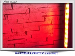 WALLWASHER KIRMIZI 30 CM 9 WATT